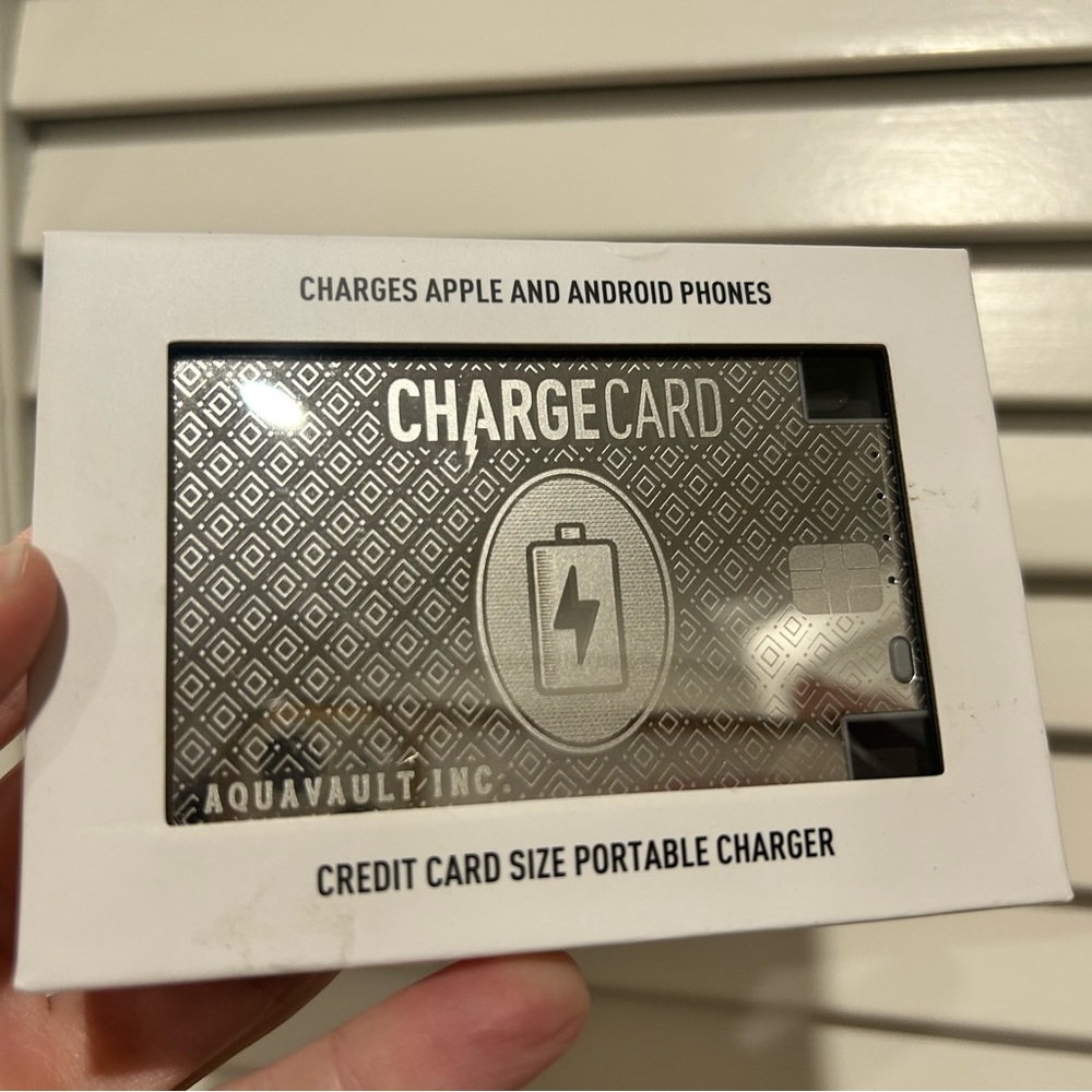 AquaVault ChargeCard Portable Charger